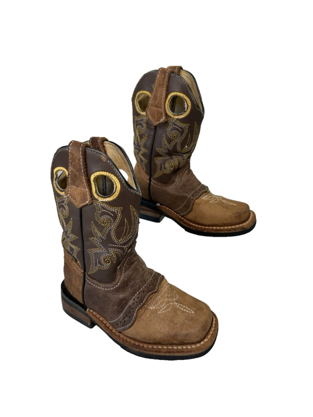 Smoky Mountain Cowboys Boots Pawnee Boys Size 9 Brown